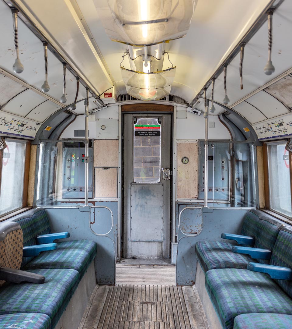 inside an old train carriage - Gravesend Metropolitan Police Tactical Training Centre Gravesend