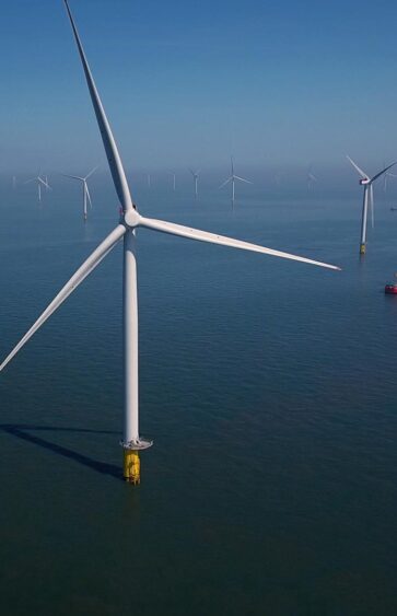 Race Bank Offshore Wind Farm, Norfolk, England.